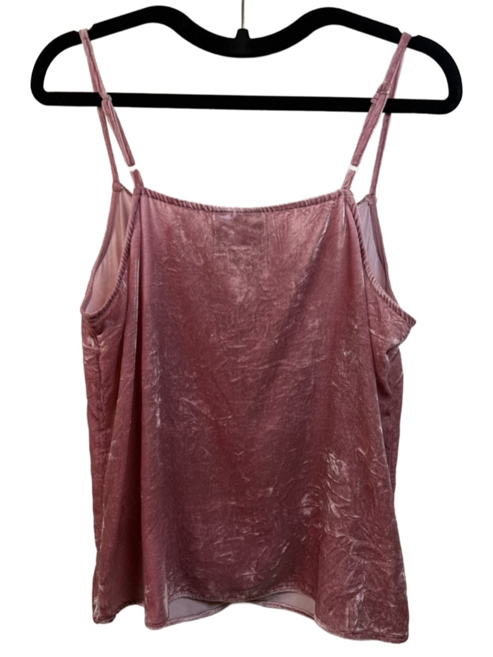 Maeve Dusty Rose Velvet Lace-Front Cami - Picture 2 of 4